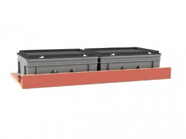 Set kunststof koffers voor Pro Wood kast type 2 legbord L=890 mm.