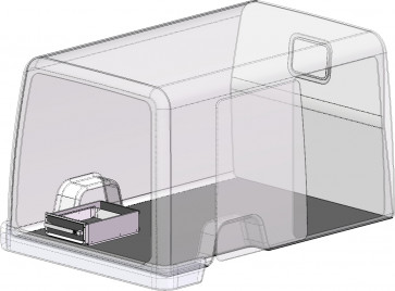 één ladeblok, BEKS verhoogde vloersysteem, H= 200 mm., Br= 400 mm.