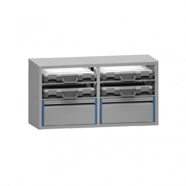 Aluminium lade-kofferkast ALLB1025-2D-4KK