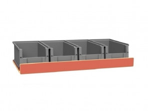 Set kunststof bakken voor Pro Wood kast type 2 legbord L=890 mm.