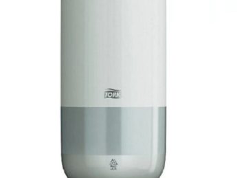 Zeepdispenser Tork S2-561000, slagvast kunststof wit, incl. zeepflacon S2 standaard