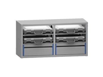 Aluminium lade-kofferkast ALLB1025-2C-4KK