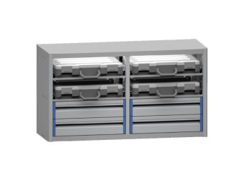 Aluminium lade-kofferkast ALLB1025-4A-4KK