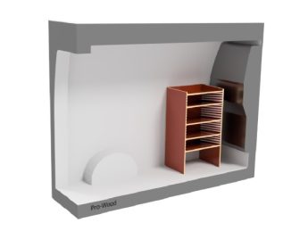 Multiplex kast type B L570xD400xH1000 mm. bouwpakket