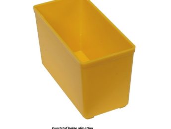 Uitneembare bakjes voor lades, kleur geel, VE 50