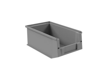 Kunststof voorraadbakken, 14 stuks grijs, voor multiplex kast type C