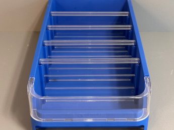 Scheidingsschot, kunststof voorraadbak br. 228 mm. (vpe 5)