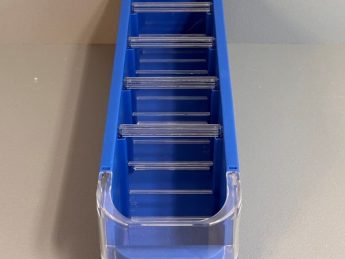 Scheidingsschot, kunststof voorraadbak br. 114 mm. (vpe 5)