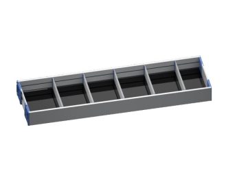 Scheidingswand voor opbergbak diepte 275 mm. (vpe 5)