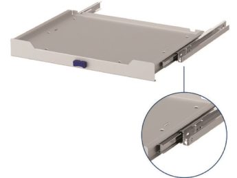 Meerprijs uittrekbaar tablaar d. 375 mm. voor service koffer