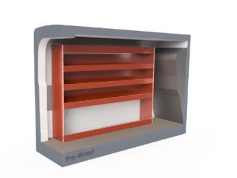 Pro Wood multiplex bedrijfswageninrichting PWL1B-1520