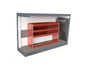 Pro Wood multiplex bedrijfswageninrichting PWL2A-1310