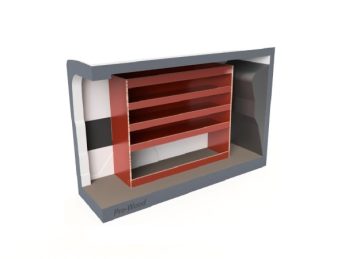 Pro Wood multiplex bedrijfswageninrichting PWL2B-1310