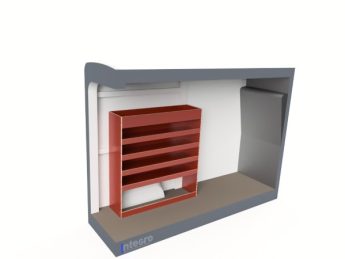 Pro Wood multiplex bedrijfswageninrichting PWL2C-1310