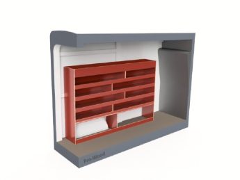 Pro Wood multiplex bedrijfswageninrichting PWL2C-2095