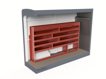 Pro Wood multiplex bedrijfswageninrichting PWL2C-2495-2