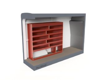 Pro Wood multiplex bedrijfswageninrichting PWL2D-1690