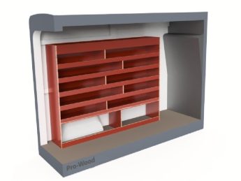 Pro Wood multiplex bedrijfswageninrichting PWL2D-2095
