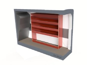 Pro Wood multiplex bedrijfswageninrichting PWR1B-1225