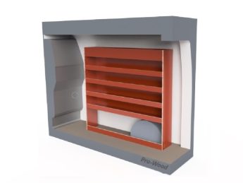 Pro Wood multiplex bedrijfswageninrichting PWR1C-1520