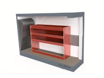 Pro Wood multiplex bedrijfswageninrichting PWR2A-1310