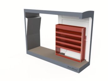 Pro Wood multiplex bedrijfswageninrichting PWR2C-1310-2