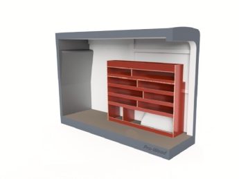 Pro Wood multiplex bedrijfswageninrichting PWR2C-1690-2