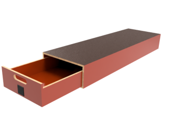 Pro-Wood multiplex bodemlade op kunststof glijstrippen, type PWVV-L10