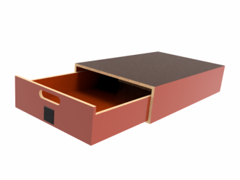 Pro-Wood multiplex bodemlade op kunststof glijstrippen, type PWVV-L11