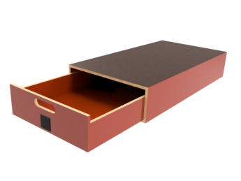 Pro-Wood multiplex bodemlade op kunststof glijstrippen, type PWVV-L13