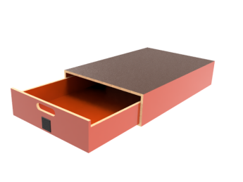 Pro-Wood multiplex bodemlade op kunststof glijstrippen, type PWVV-L18