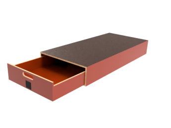 Pro-Wood multiplex bodemlade op kunststof glijstrippen, type PWVV-L21