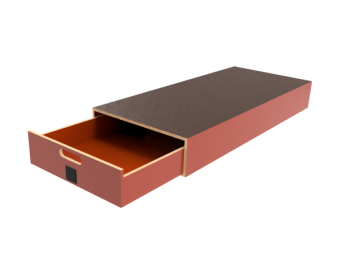 Pro-Wood multiplex bodemlade op kunststof glijstrippen, type PWVV-L22