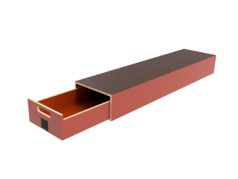 Pro-Wood multiplex bodemlade op kunststof glijstrippen, type PWVV-L4