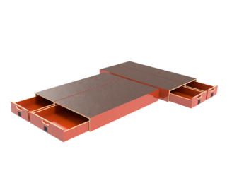 Pro-Wood multiplex bodemladen op kunststof glijstrippen, type PWVV-S12