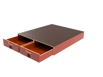 Pro-Wood multiplex bodemladen op kunststof glijstrippen, type PWVV-S25