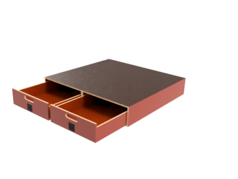 Pro-Wood multiplex bodemladen op kunststof glijstrippen, type PWVV-S26