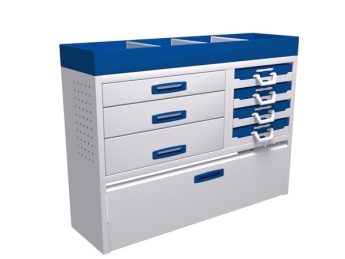 Service System stalen bedrijfswageninrichting STK-M-1-125