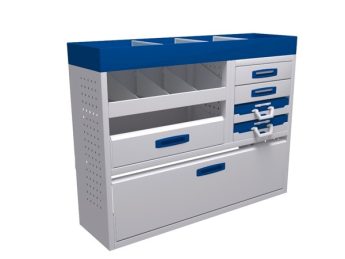 Service System stalen bedrijfswageninrichting STK-M-2-125