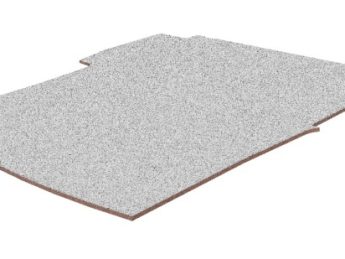 Laadvloer 12 mm., multiplex, kleur grijs