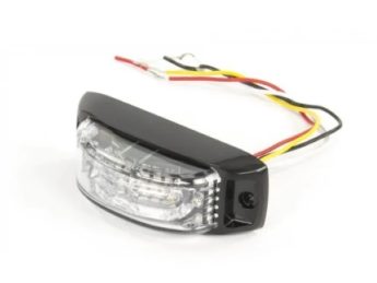 Opbouw flitser, LED, vlak montage, horizontaal, kleur oranje, type AL6