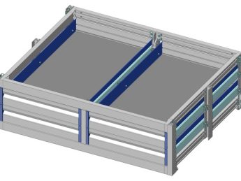 Aluminium verhoogde vloersysteem Br1025-L821-H300, 4x lade 100