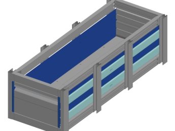 Aluminium verhoogde vloersysteem Br381-L1020-H300, lade 200