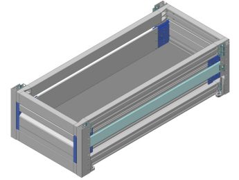 Aluminium verhoogde vloersysteem Br381-L821-H225, lade 125