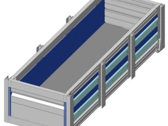 Aluminium verhoogde vloersysteem Br445-L1221-H300, lade 200