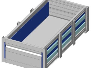 Aluminium verhoogde vloersysteem Br525-L1020-H300, lade 200