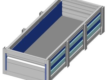 Aluminium verhoogde vloersysteem Br525-L1221-H300, lade 200