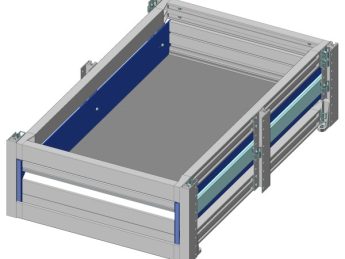 Aluminium verhoogde vloersysteem Br525-L821-H225, lade 125