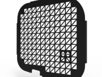 Inbraakwerend raamrooster, kleur zwart