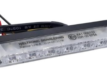 Grill flitser, 6 LED, kleur oranje, type Narrow line